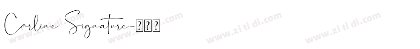 Corline Signature字体转换